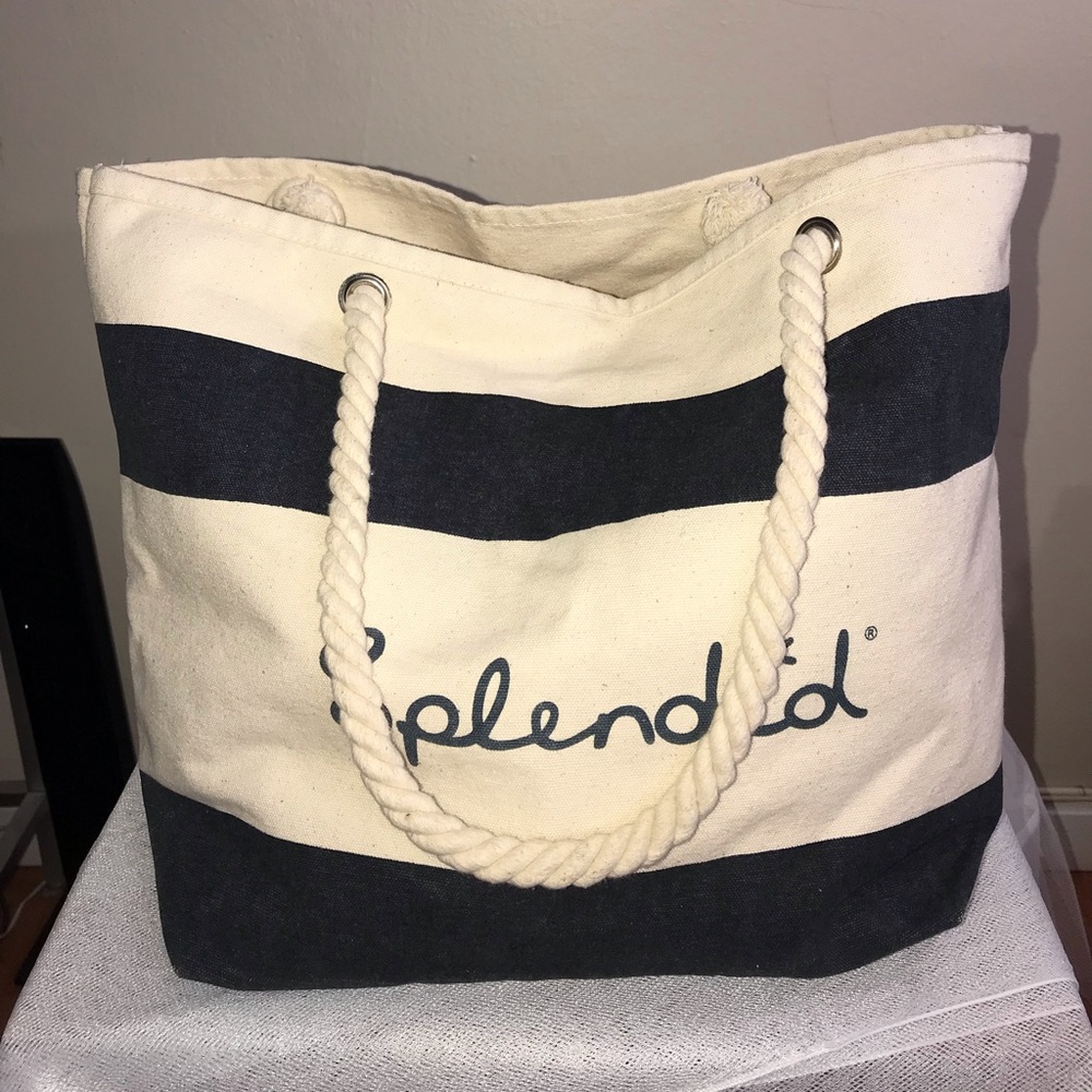 Splendid stripe tote bag
